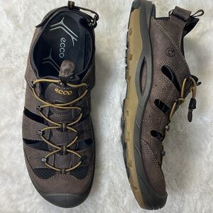 ECCO BIOM Delta‎ Offroad Hiking Trail Walking Sandal Shoe Leather Outdoor EU 47